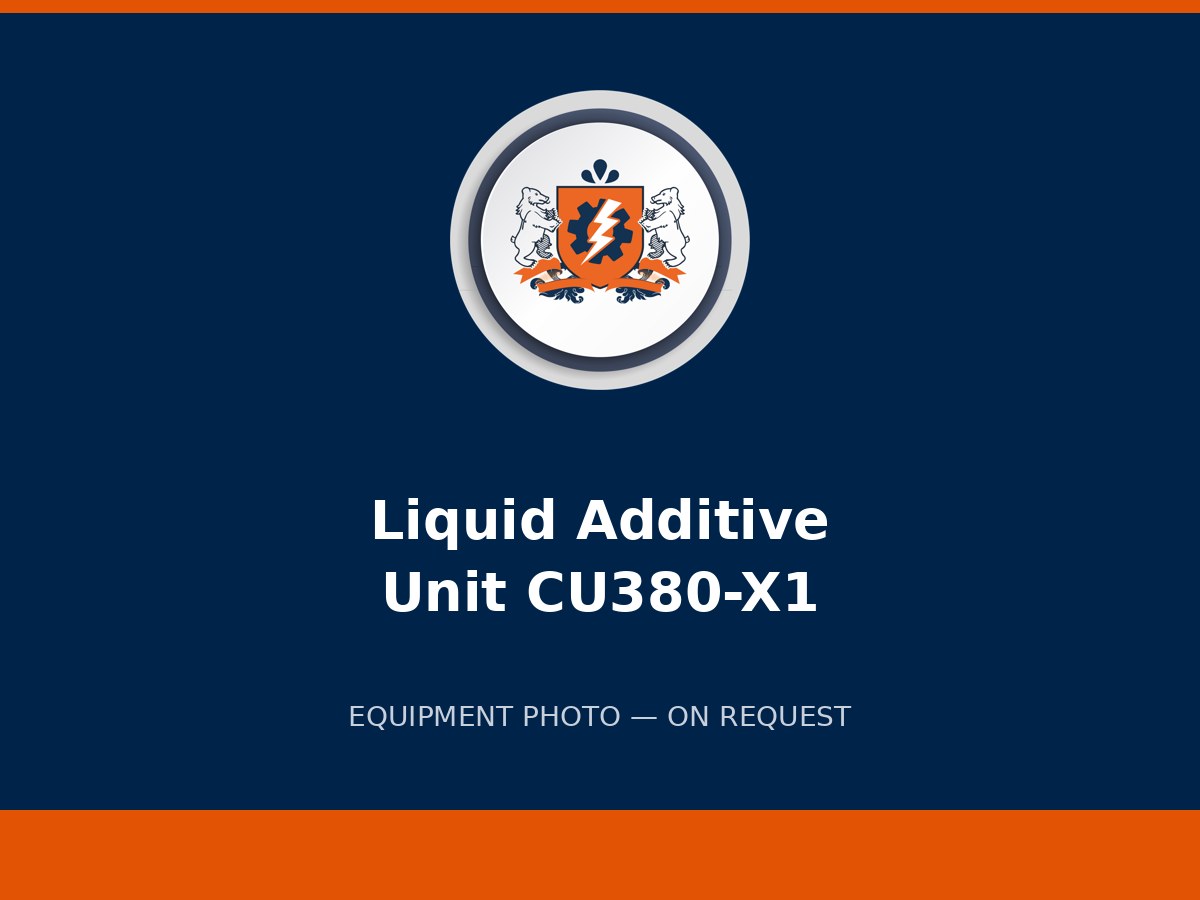 Liquid Additive Unit CU380-X1